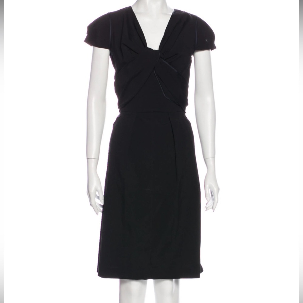 Prada Black V-neck Dress